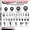 Service Caster 4'' Black Poly Swivel 1-7/8'' Expanding Stem Caster Set 2 Total Lock Brakes, 4PK SCC-EXTTL20S414-PPUB-BLK-2-S-2-178 - alternate 5